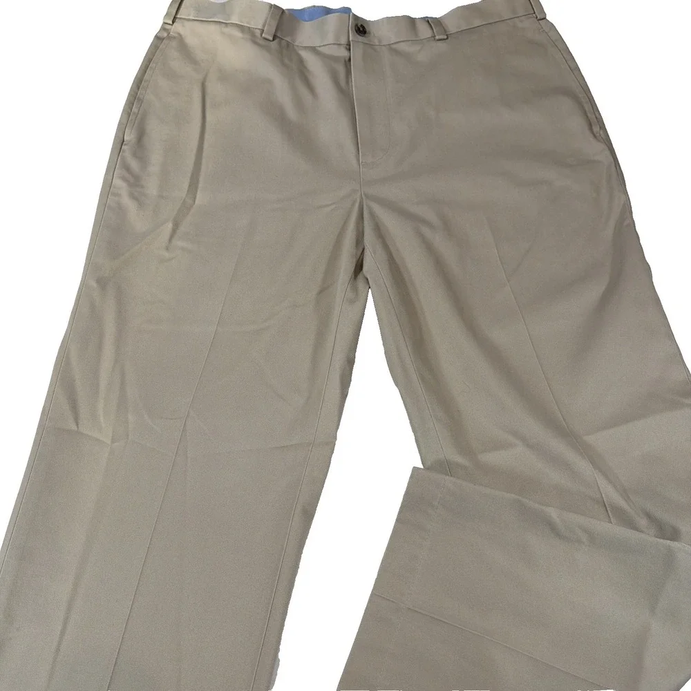 Brooks Brothers Advantage Chino Clark Fit Khaki Pants Men's 36x30 Tan‎ Cotton